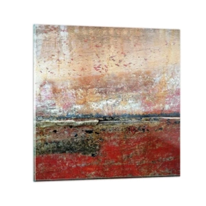 Glastavla - Bild på glas - Kanske är det havet - 50x50 cm