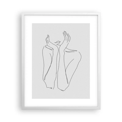 Affisch i vit ram - Vad flickorna drömmer om - 40x50 cm