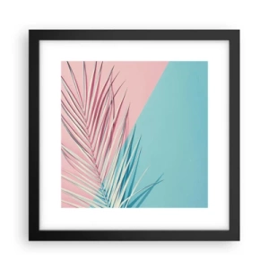 Affisch i svart ram - Tropisk impression - 30x30 cm
