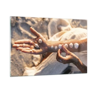 Glastavla - Bild på glas - Skönhet inom handens räckvidd - 120x80 cm