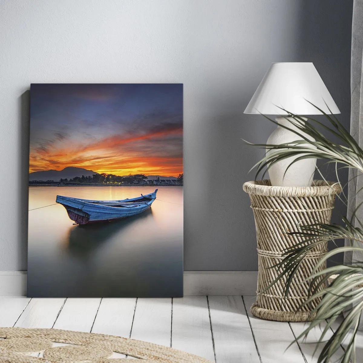 Canvastavla - Bild på duk - Det kommer en god natt - 50x70 cm