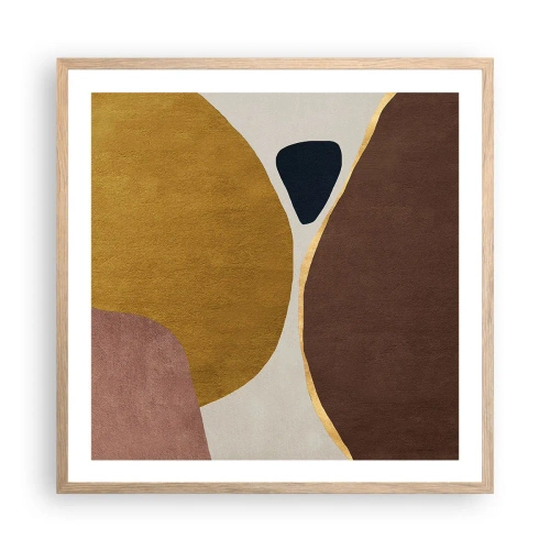 Affisch i ram av ljusek - Abstraktion - en plats i rymden - 60x60 cm