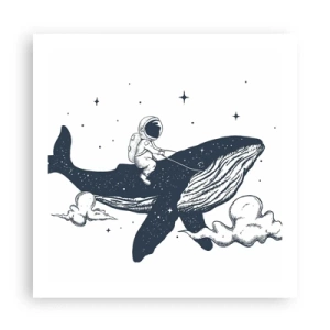 Affisch - Rymdäventyr - 60x60 cm