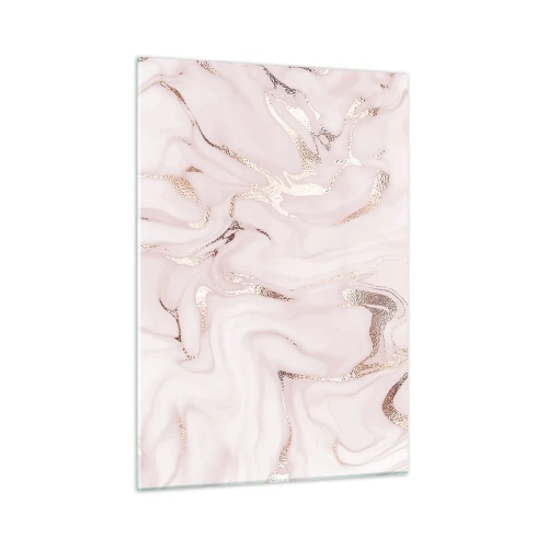 Glastavla - Bild på glas - Rosa raseri - 50x70 cm