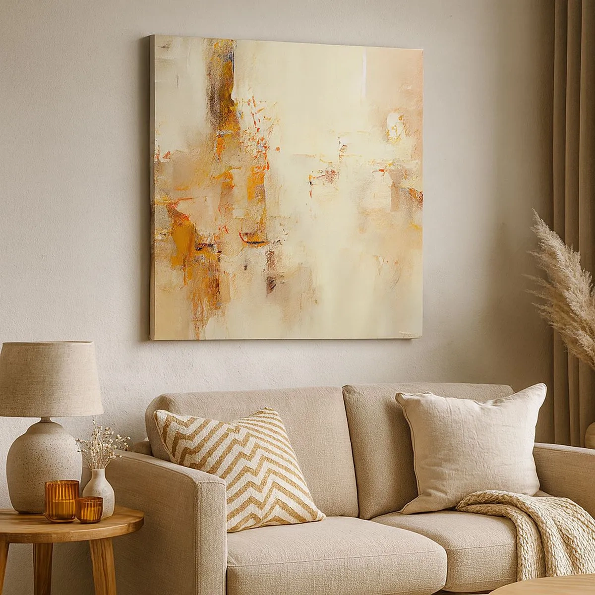 Canvastavla - Bild på duk - Bärnstenens själ - 30x30 cm