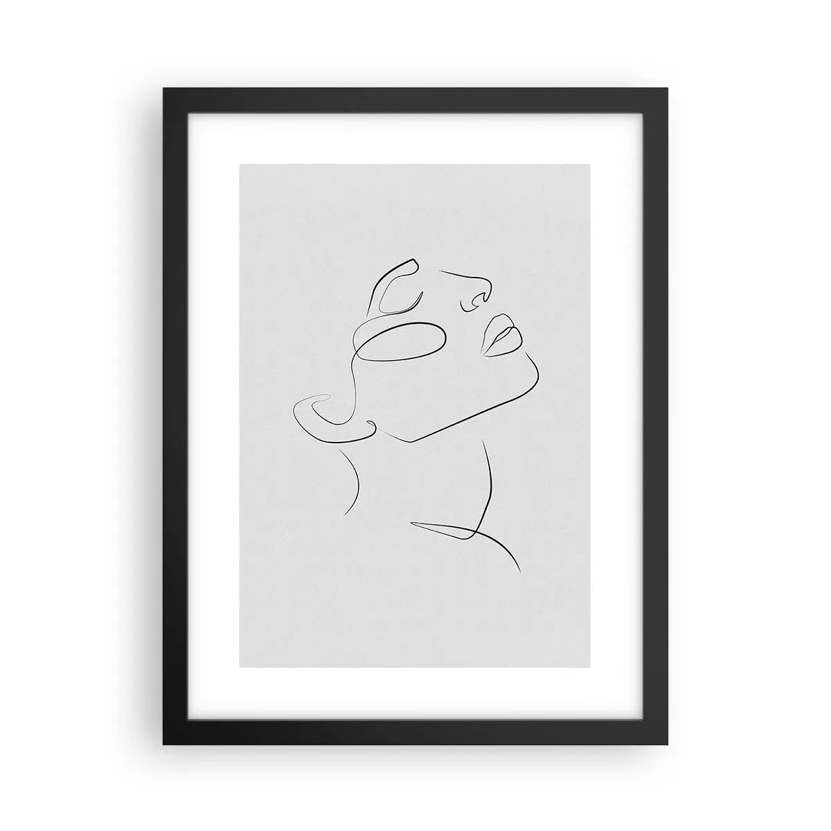 Affisch i svart ram - Drömmens meander - 30x40 cm