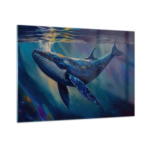 Glastavla - Bild på glas - Välkommen till min värld - 100x70 cm