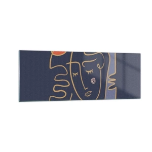 Glastavla - Bild på glas - I drömmarnas värld - 140x50 cm