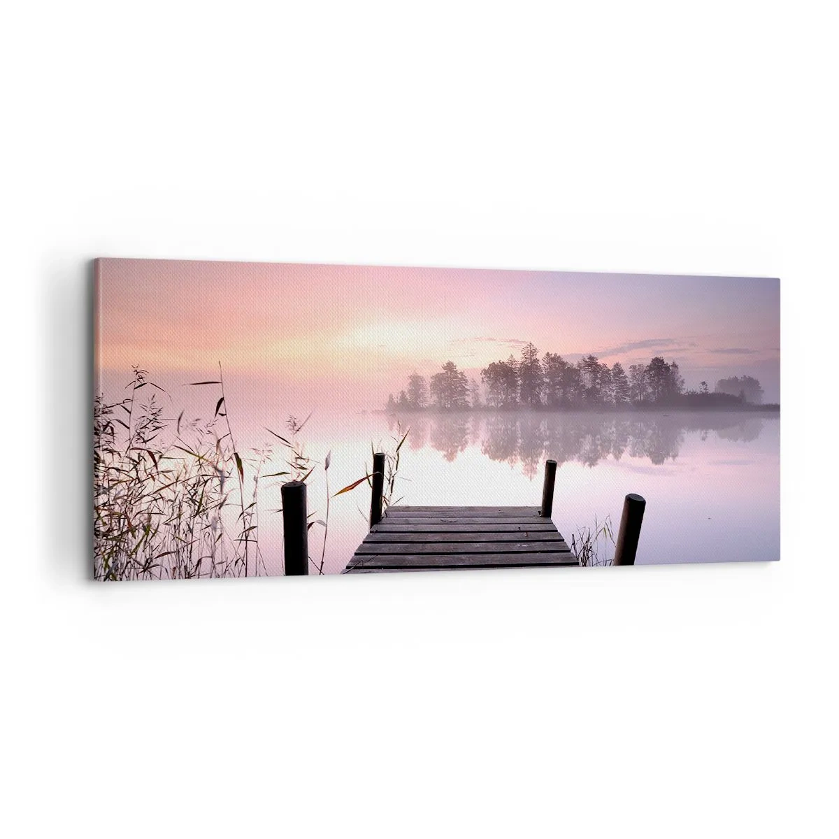 Canvastavla - Bild på duk - Ur liljedimman... - 100x40 cm