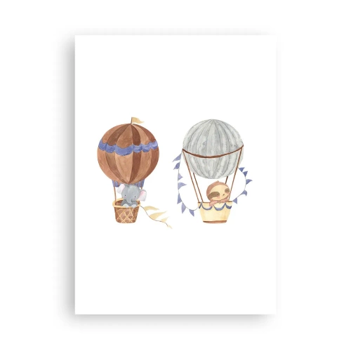 Affisch - Vänner på en resa - 50x70 cm