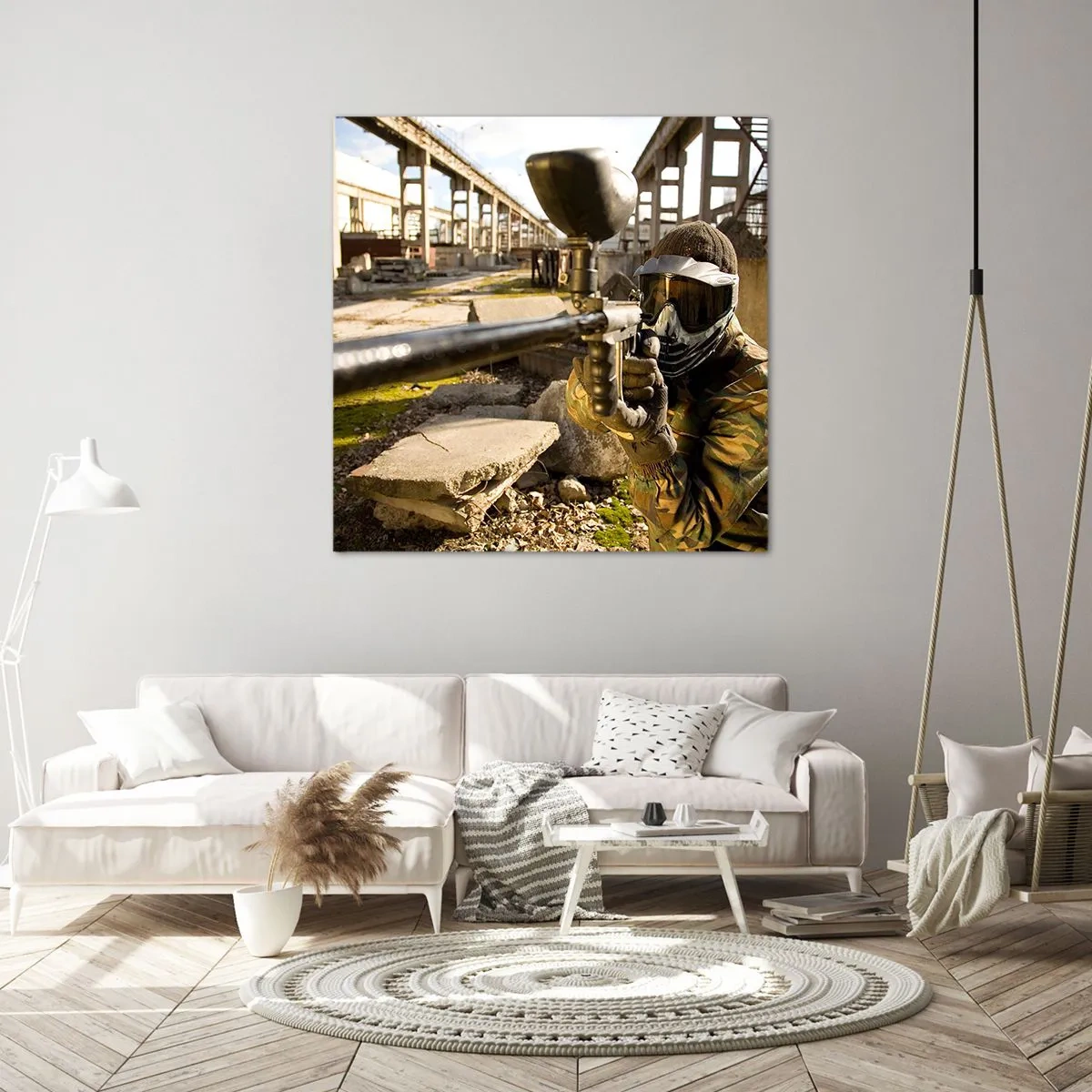 Canvastavla - Bild på duk - Du kan också bli hjälte - 40x40 cm