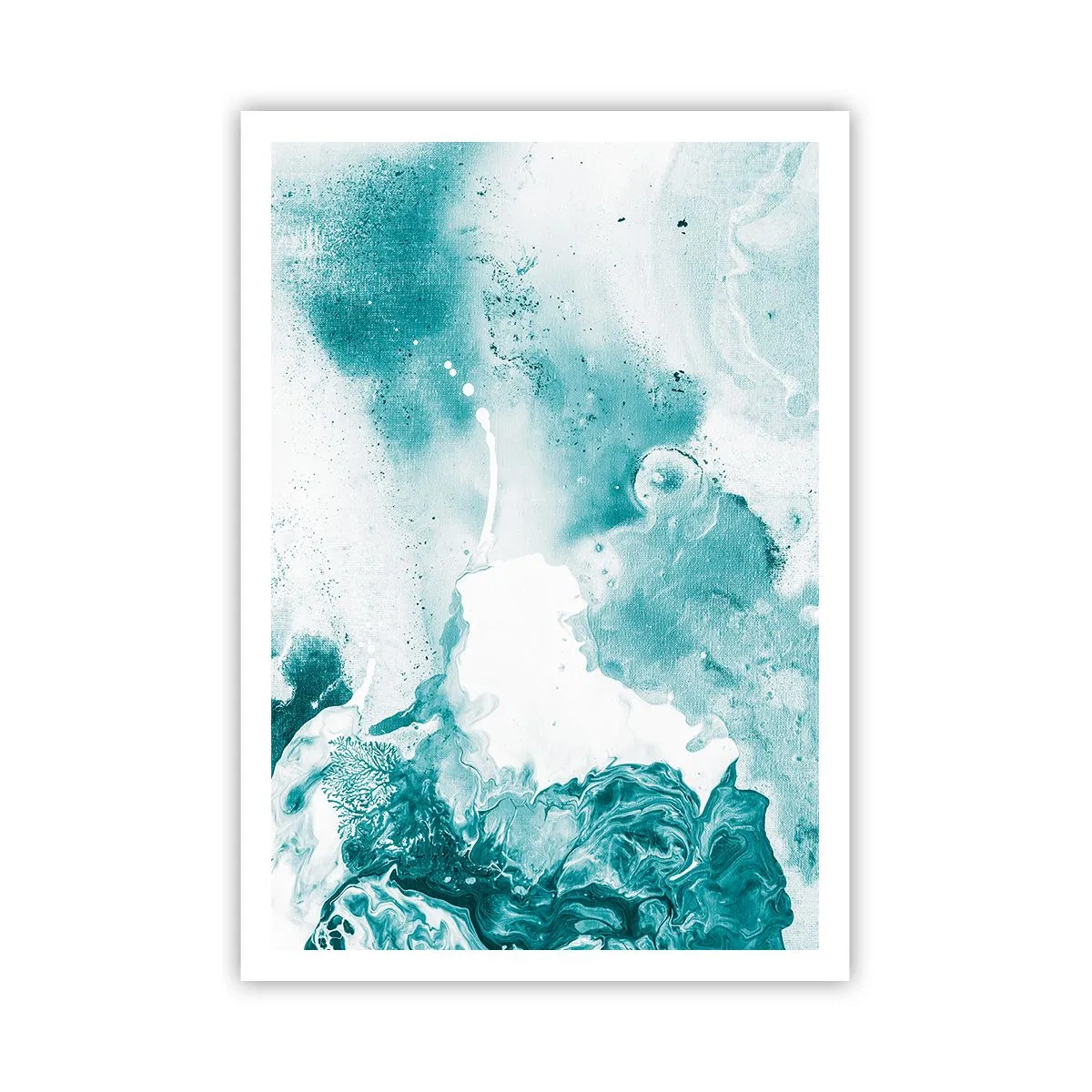 Affisch - Blåa laguner - 70x100 cm