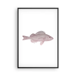 Affisch i svart ram - Storögd fisk - 61x91 cm