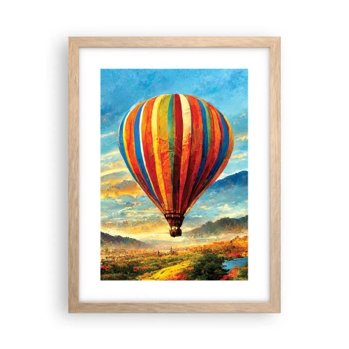 Affisch i ram av ljusek - I tystnad ser man mer - 30x40 cm