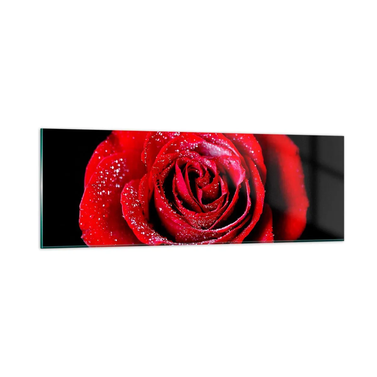 Glastavla - Bild på glas - Det är just kärlek - 90x30 cm