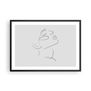 Affisch i svart ram - Drömmens meander - 70x50 cm