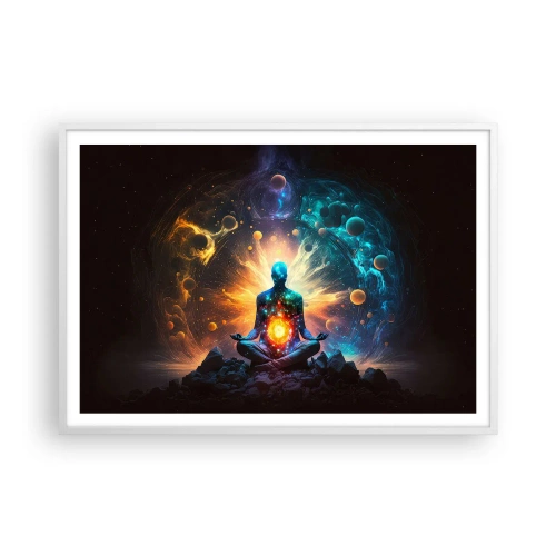 Affisch i vit ram - Kosmisk stillhet - 100x70 cm