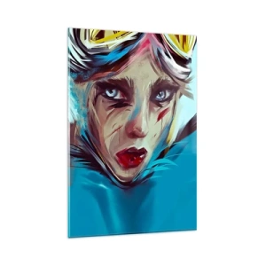 Glastavla - Bild på glas - Vägkämpe - 80x120 cm