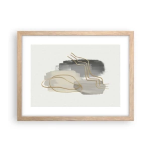 Affisch i ram av ljusek - Varaktighet och rörelse - 40x30 cm