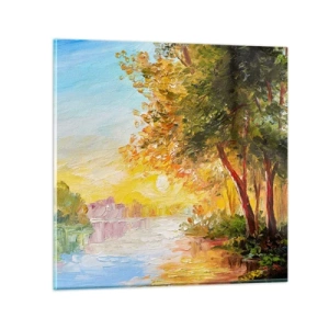 Glastavla - Bild på glas - Et in Arcadia ego - 30x30 cm