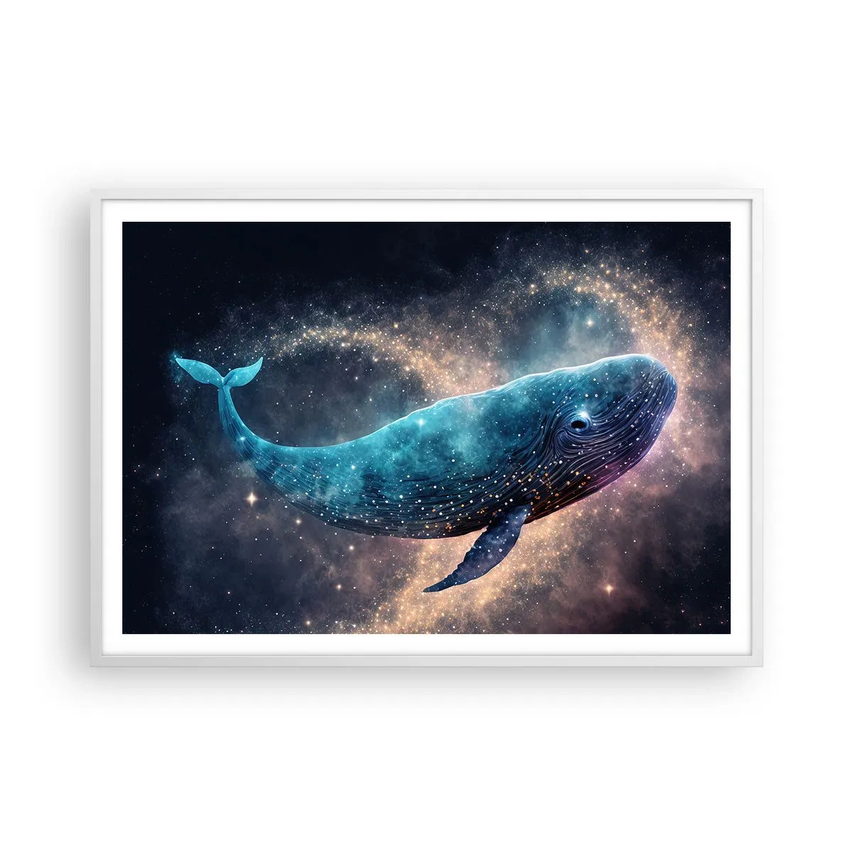 Affisch i vit ram - Det finns en värld... - 100x70 cm