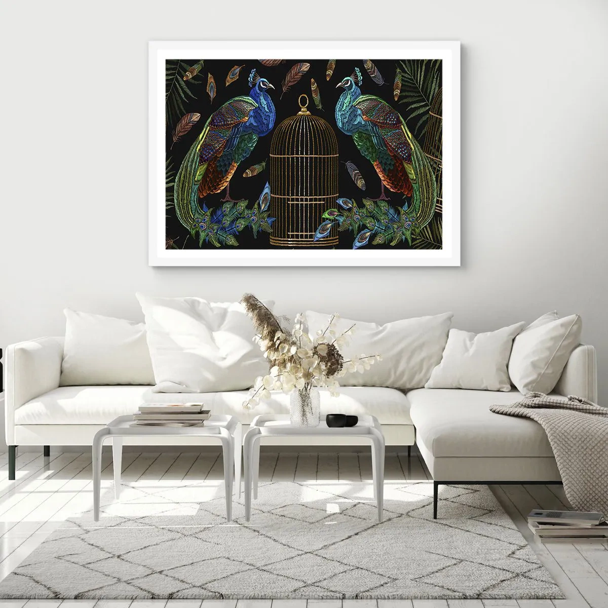 Affisch i vit ram - I kungliga kläder - 91x61 cm