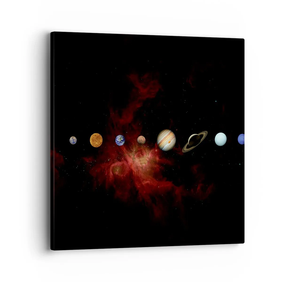 Canvastavla - Bild på duk - Vårt grannskap - 40x40 cm