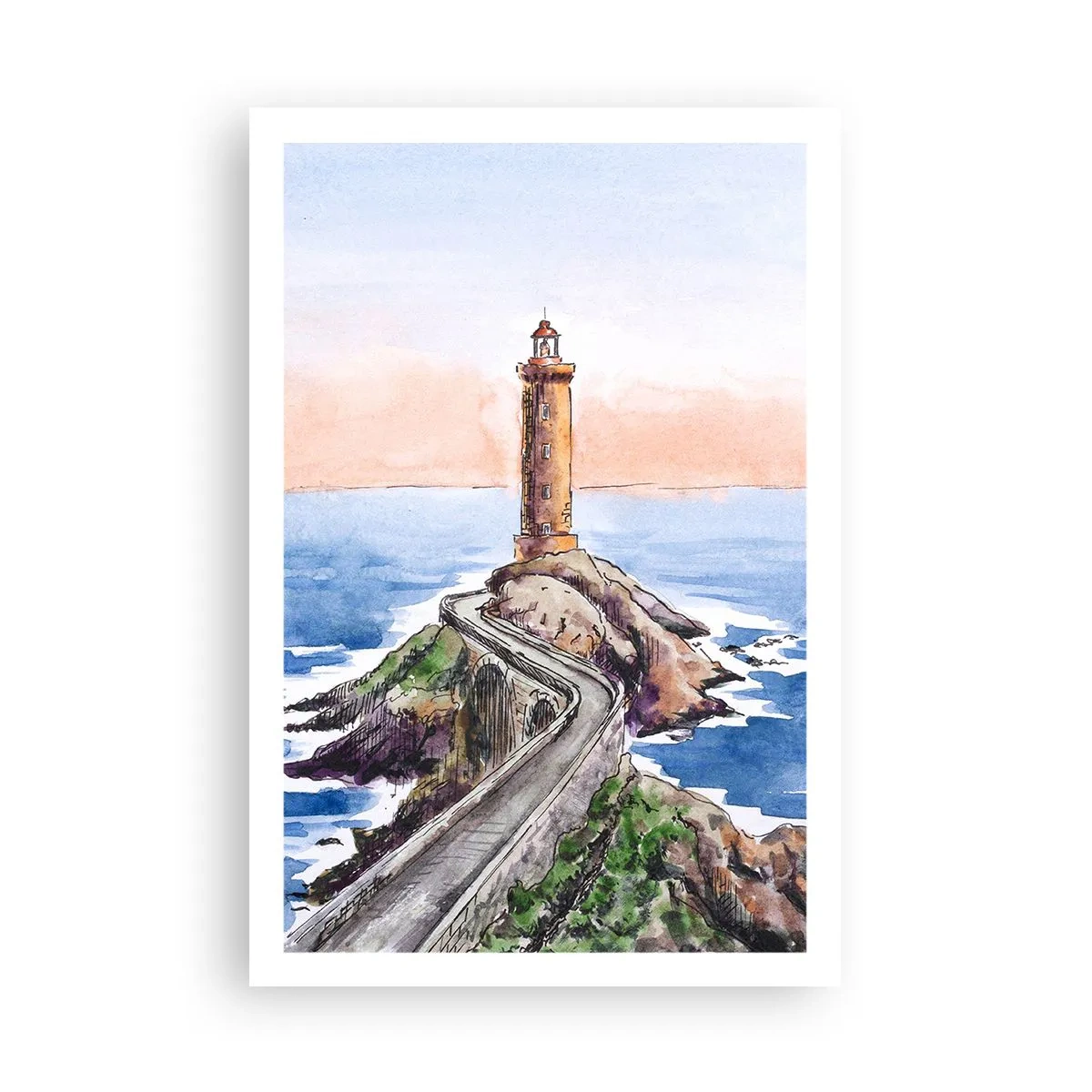 Affisch - Vänd mot havet - 61x91 cm