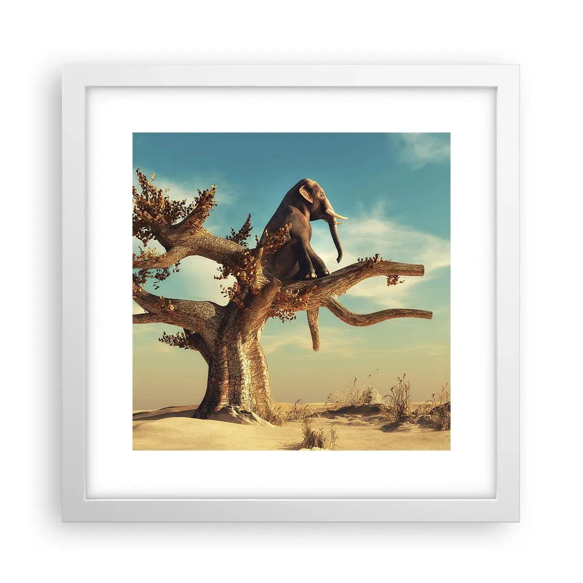 Affisch i vit ram - Ny synvinkel - 30x30 cm