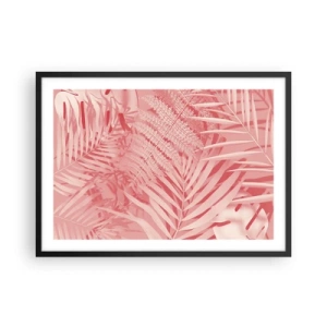 Affisch i svart ram - Rosa koncept - 70x50 cm