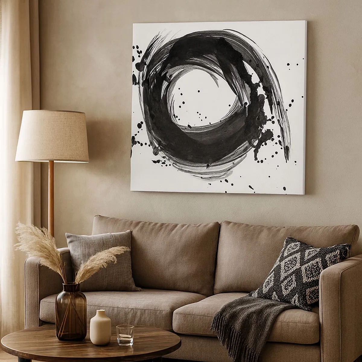 Canvastavla - Bild på duk - Skapandets virvel - 30x30 cm