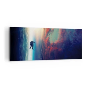 Canvastavla - Bild på duk - Stå emot universumet - 120x50 cm