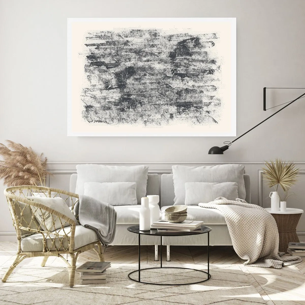 Affisch - Dimmig komposition - 70x50 cm