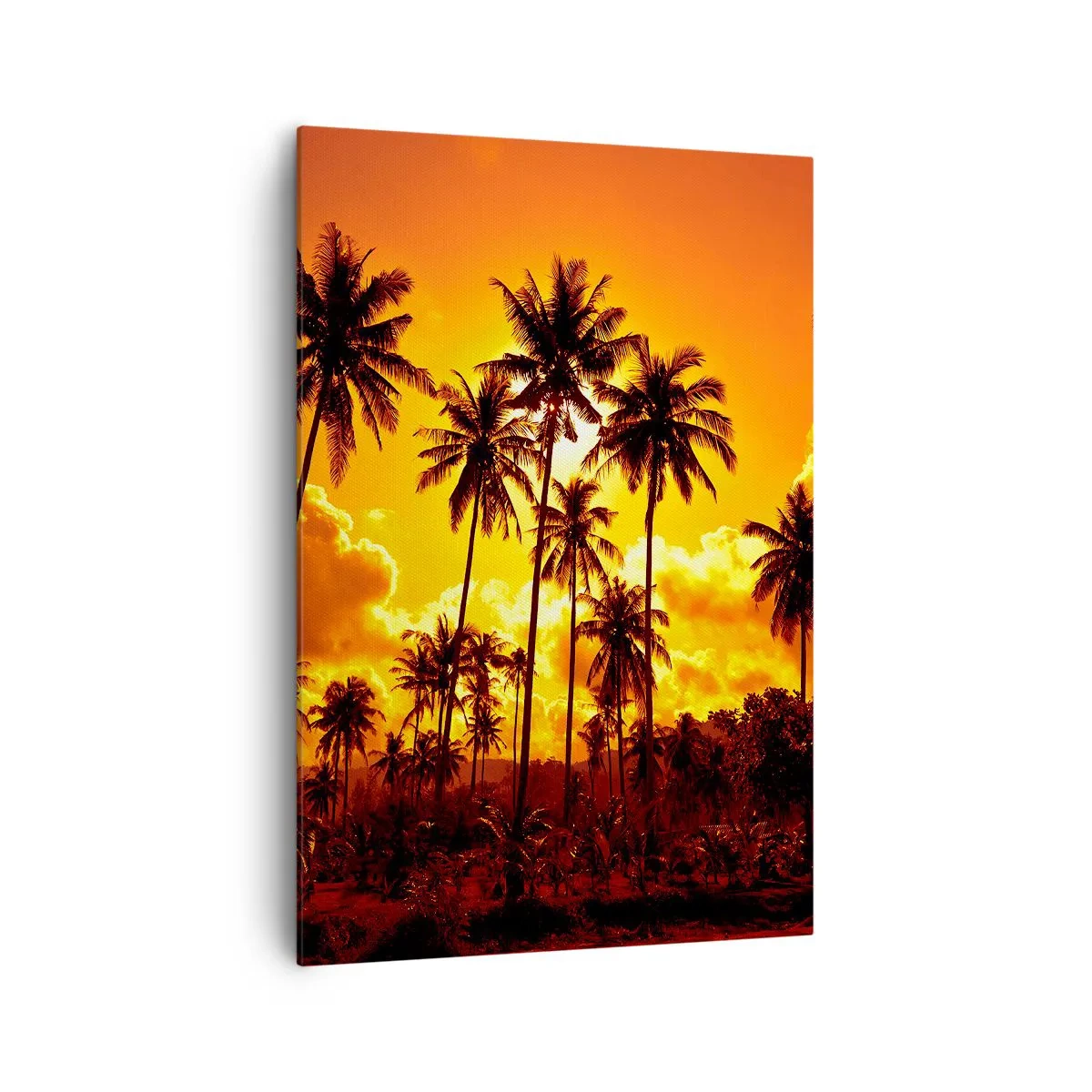 Canvastavla - Bild på duk - Fjällen brinner, skogen brinner - 70x100 cm