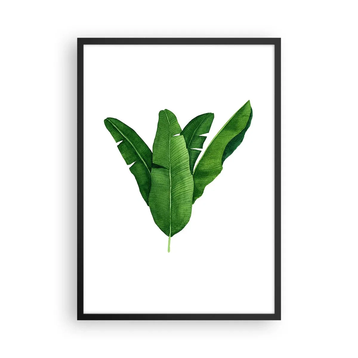 Affisch i svart ram - Grön symmetri - 50x70 cm