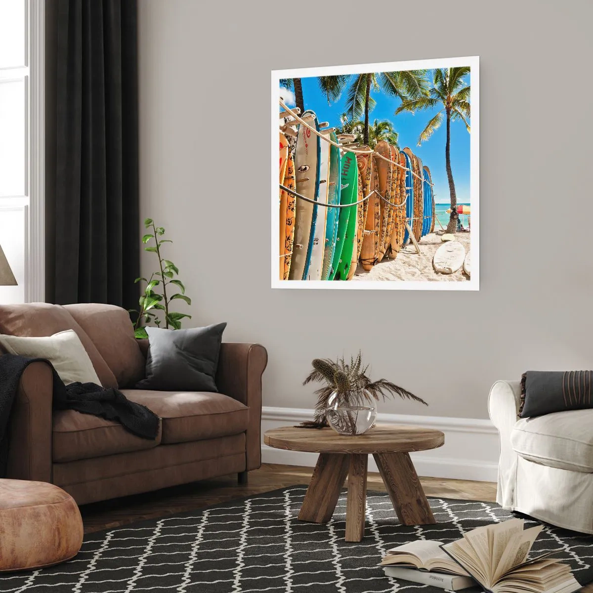 Affisch - Solig lek - 50x50 cm