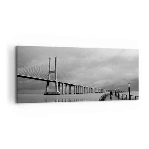 Canvastavla - Bild på duk - Var och en får det han/hon förtjänat - 100x40 cm