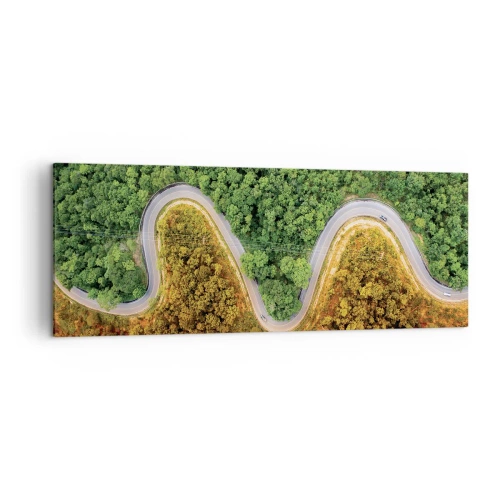 Canvastavla - Bild på duk - Gränser och genombrott - 140x50 cm