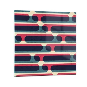 Glastavla - Bild på glas - In och framåt - 70x70 cm