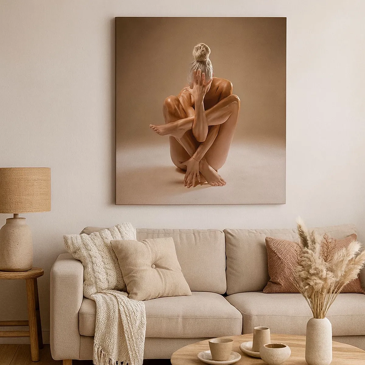 Canvastavla - Bild på duk - Kroppens och själens enighet - 30x30 cm