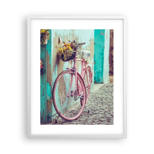 Affisch i vit ram - Strax tillbaka - 40x50 cm