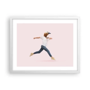 Affisch i vit ram - En nypa absurd - 50x40 cm