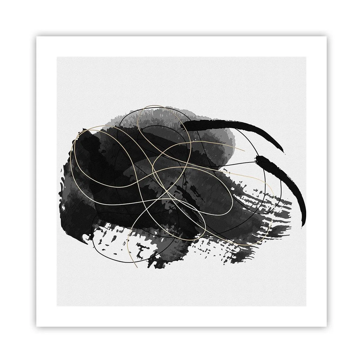 Affisch - Uppkommen ur svärta - 50x50 cm