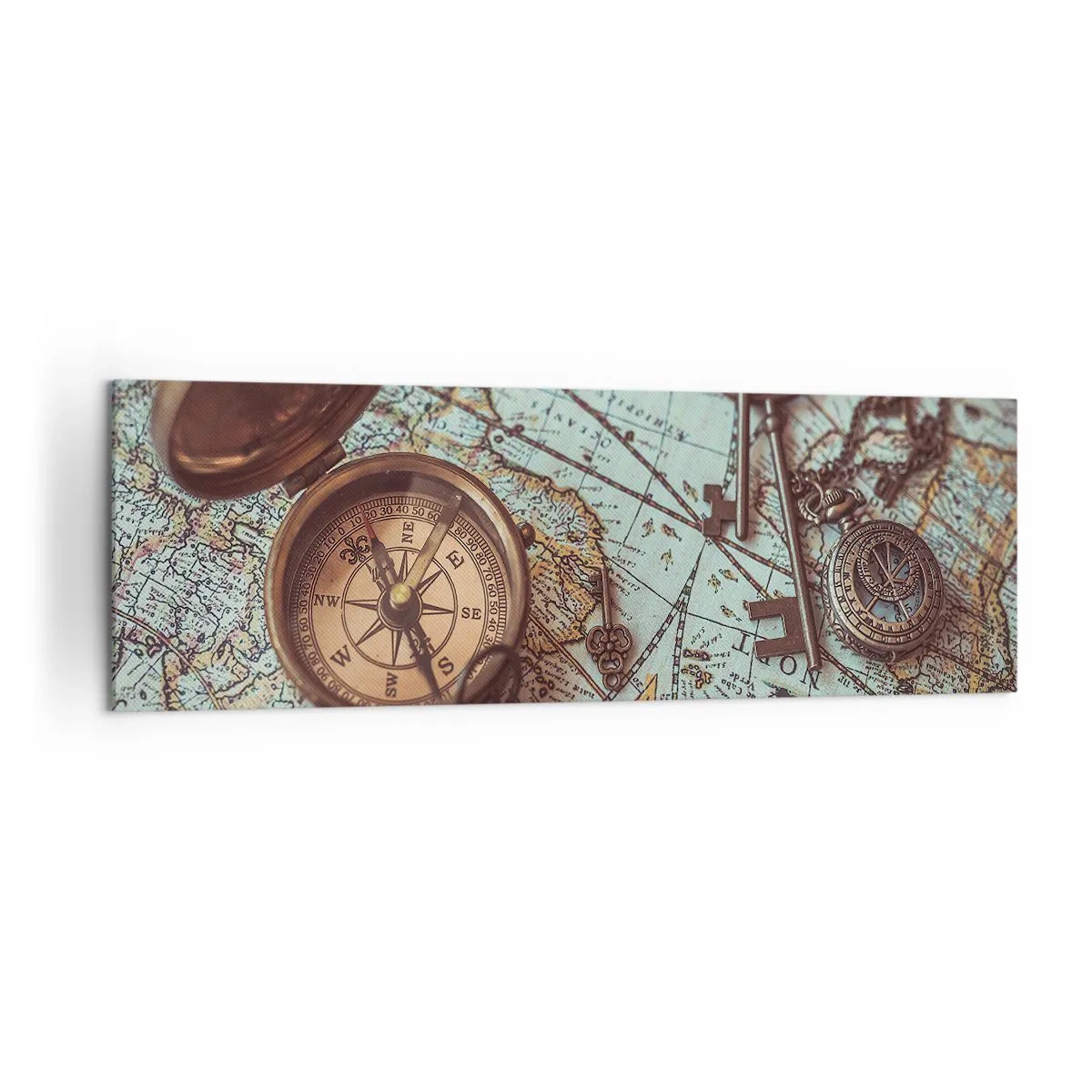 Canvastavla - Bild på duk - För äventyrare - 160x50 cm