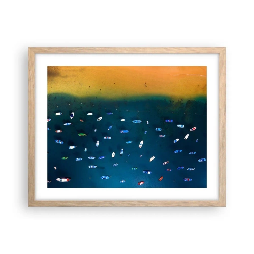 Affisch i ram av ljusek - Ett semesterspel - 50x40 cm