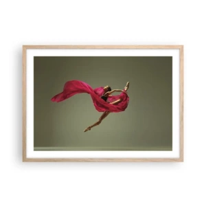 Affisch i ram av ljusek - Dansande låga - 70x50 cm