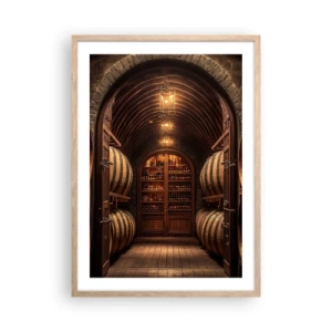 Affisch i ram av ljusek - Stämningsfull källare - 50x70 cm