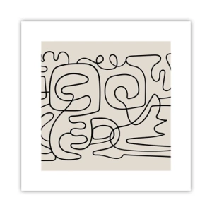 Affisch - Följ spåret - 30x30 cm