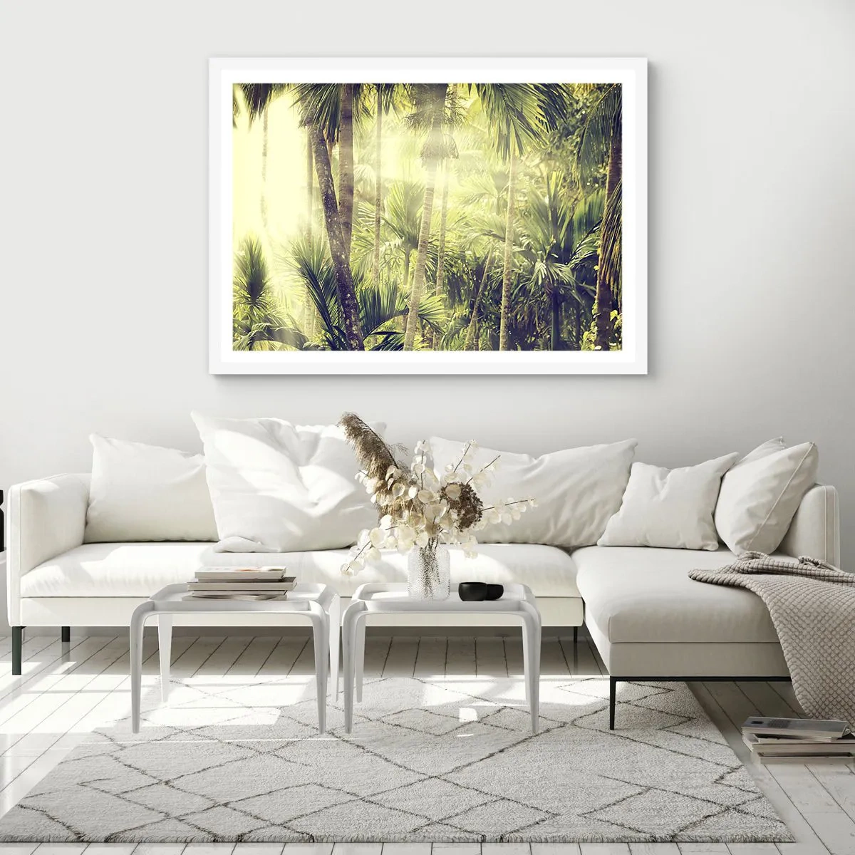 Affisch i vit ram - I gröna glöden - 40x30 cm