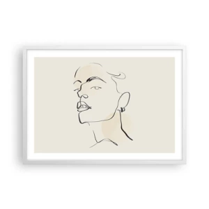 Affisch i vit ram - Stolt blick - 70x50 cm